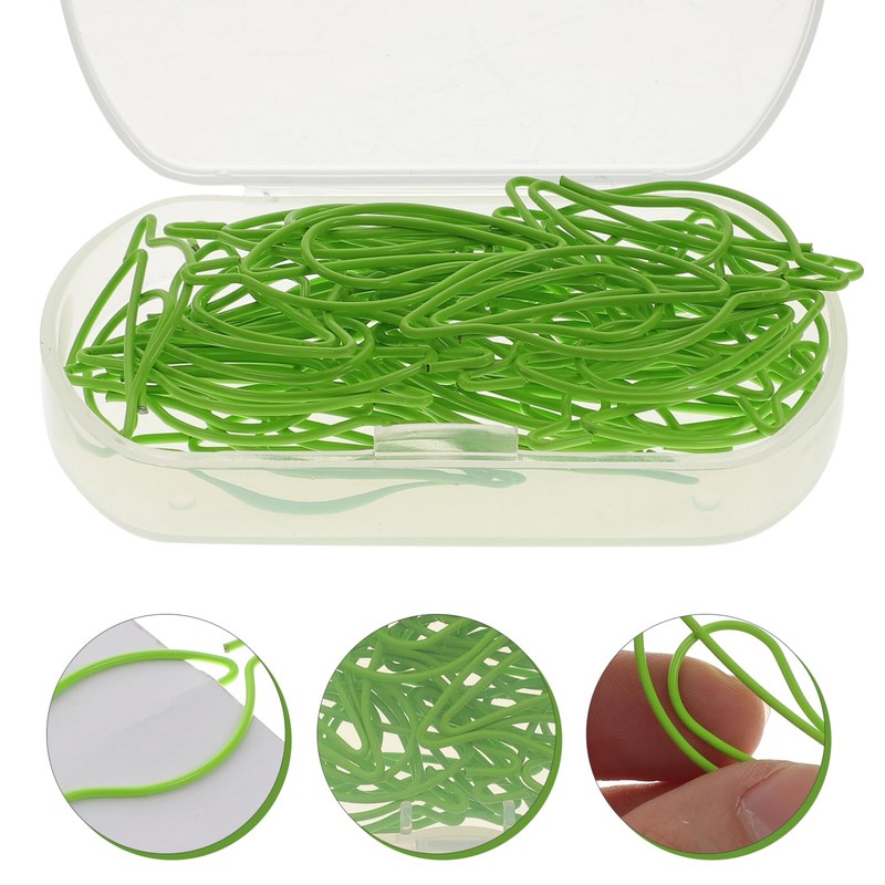 Operitacx Sturdy Metal Paper Clips 30pcs Leaf Shaped Paper Clips