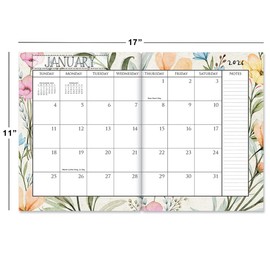 Current 2026 Meadow Dance Desk Planner & Calendar, 8.5-Inch x 11-Inch Size Closed, 11-Inch x 17-Inch Size Open, Large Bookstore-Quality Monthly Calendars for Kitchen & Office