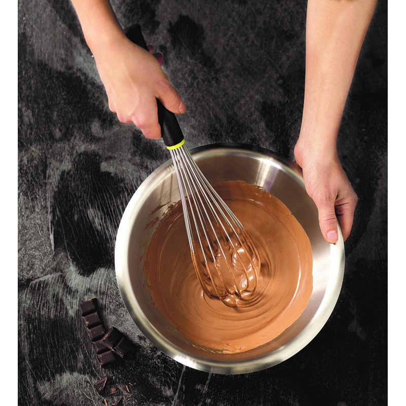 Matfer 111022 Whisk with Plastic Handle, Black, 10"