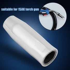 KSTE Nozzle Set, 2 Nozzles + 4 Tip Holders + 5 Contact Tips Set for 15AK Torch Gun M-I-G Welder Consumption Accessories Kit