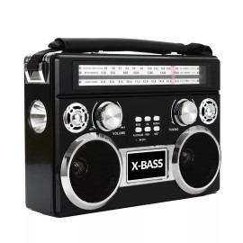 SuperSonic Loud Portable Boom Box With AM/FM /SW Radio And Bluetooth Speaker
