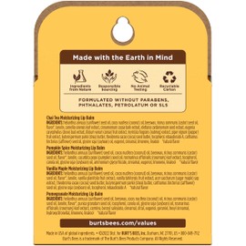 Burts Bees 100% Natural Moisturizing Lip Balm, Winter Variety Pack, Chai Tea, Pumpkin Spice, Vanilla Maple, Pomegranate, 4 Tubes of Lip Balm, 0.15 Ounce (Pack of 4)