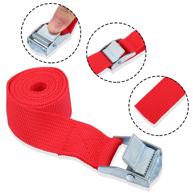 X AUTOHAUX 6pcs 3.3ft Cargo Tie Down Straps with Cam