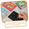 jojofuny 4pcs DIY Scratch Cards Cartoon Pattern Scratch Notebook for