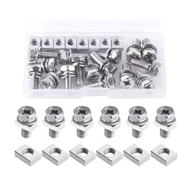 JNNJ Screw Set Stainless Steel M6 Cylinder, 304 Stainless Steel Assorted Screws Assortment Kit, Cylinder Screws with Hexagon Socket 304 Assorted Screws Assortment Kit