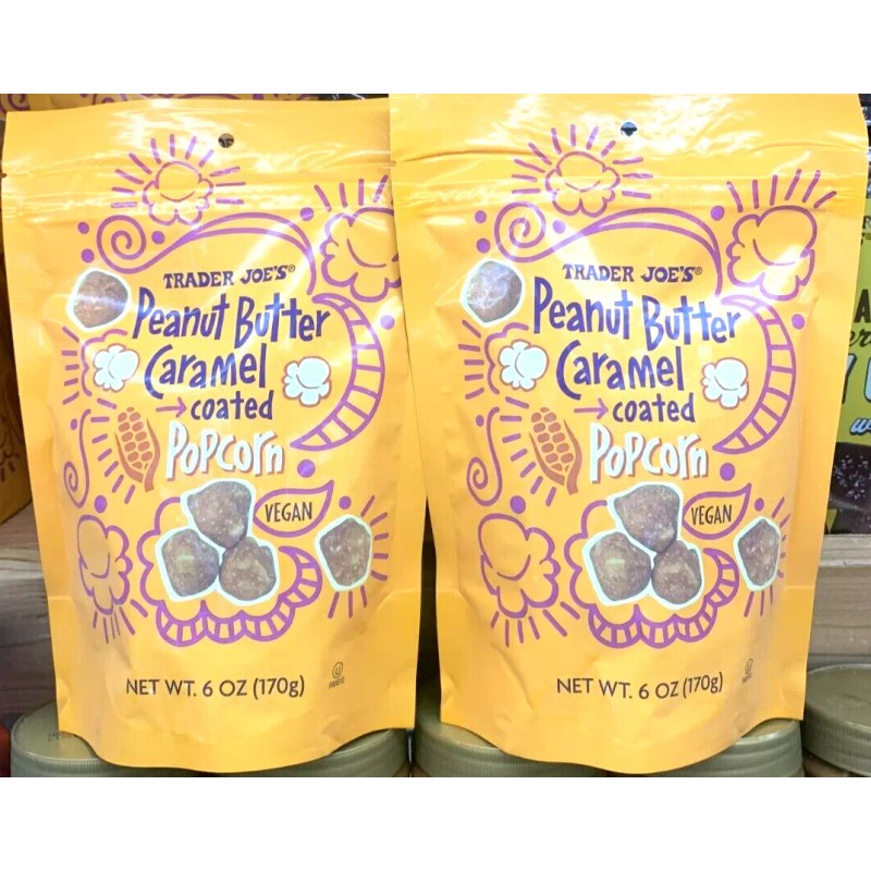 Trader Joe's 2 Packs Trader Joe's Peanut Butter Caramel Coated
