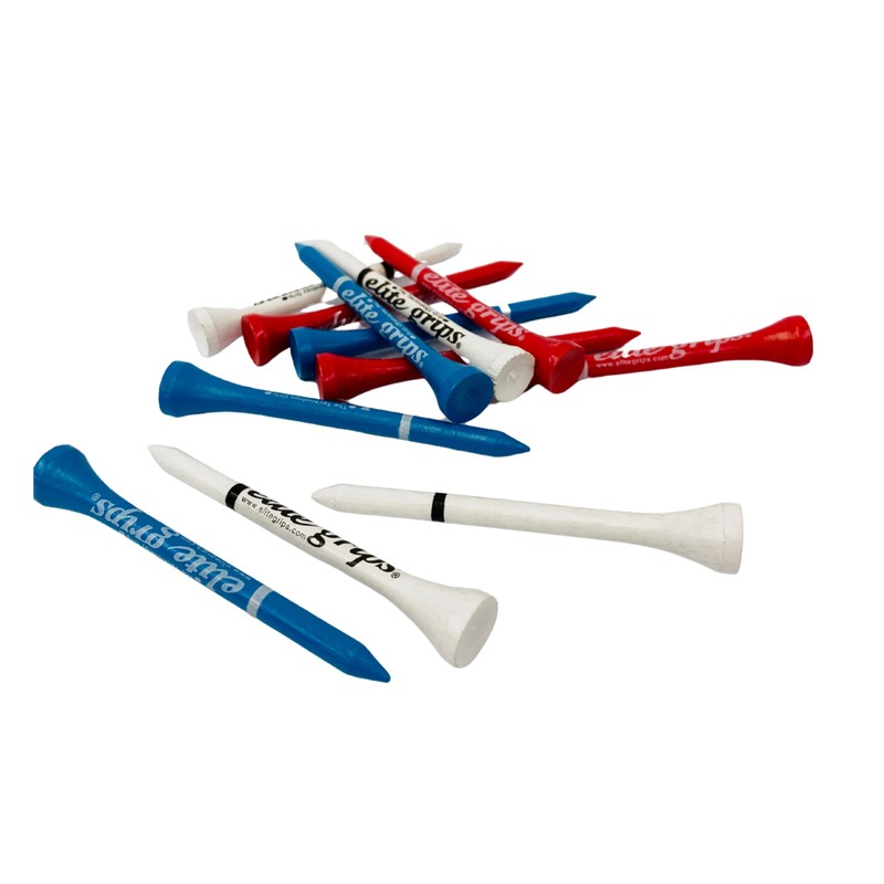 Elite Grips Tricolor Tees Golf Tees Lined, 50 Count 3