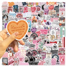 150 Pieces Book Lovers Stickers – Waterproof Glitter Vinyl Decals for Kindle, Laptops, Journals & More | Bookish Decor for Booktok Fans