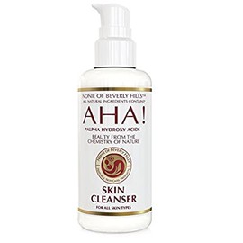 Nonie AHA - 100% Natural & Vegan Approved Skin Cleanser With Alpha Hydroxy Acids Excellent Oil Based Makeup Remover With Exfoliating Pore Management & Anti Aging Formula 7.0 Oz