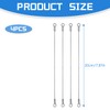 Lotsdonxia 4 Pcs Stainless Steel Cabinet Door Restrictor, Flexible Wire