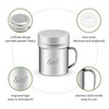 ZERUIDM Stainless Steel Salt and Pepper Shakers Set, 10 OZ