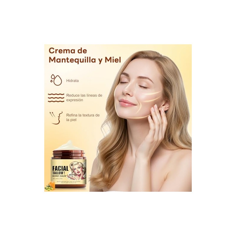 Cebo de Res para la Cara,crema de cebo de res