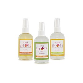 Hair Shots Heat Activated Hair Fragrance Touch Of Sweetness Bundle 3 Items: Cupcake, Asian Green, Citrus Sugar