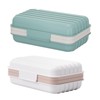 WEZCHUGHAOL Leakproof Travel Soap Dish with Lid - Draining Soap