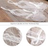 Olbye Women's Wedding Fingerless Rhinestone Lace Gloves - Lace Bow