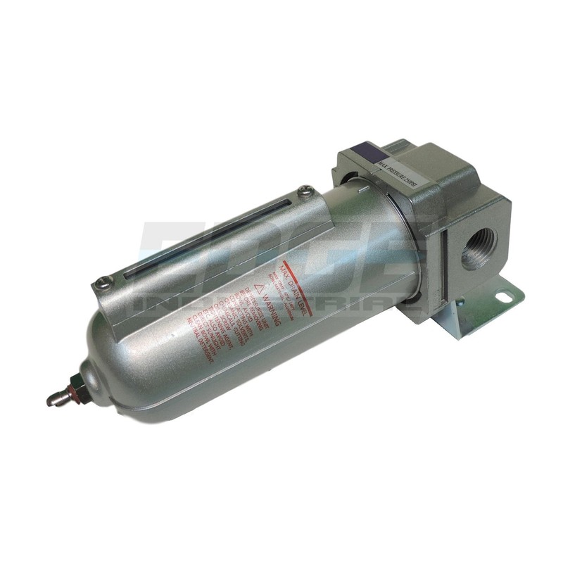 HEAVY DUTY HIGH FLOW COMPRESSED AIR IN-LINE PARTICULATE FILTER WITH
