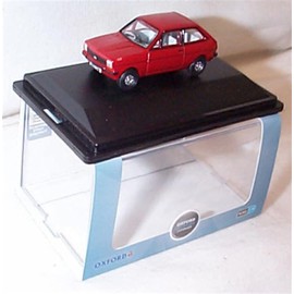 oxford Ford Fiesta Mk1 Venetian Red Vehicle 1.76 scale diecast model