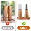 Molain Salt and Pepper Mill Tray, Acacia Wood Tray, Pepper