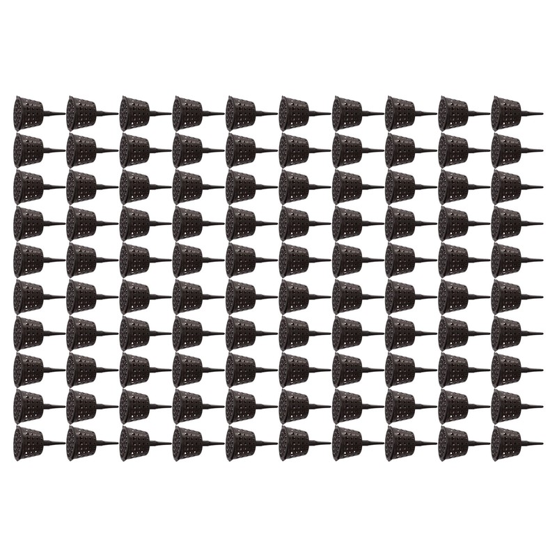 100PCS Plastic Fertilizer Mesh Basket with Lid Planting Fertilizer Net