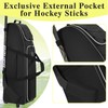 JMIANeodark 32-Inch Hockey Bag with Wheels, Large Ice Hockey Duffel