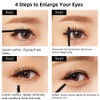 Fine Brush Mascara, Waterproof Mascara for Short/Sparse Eyelashes, Volume, Long