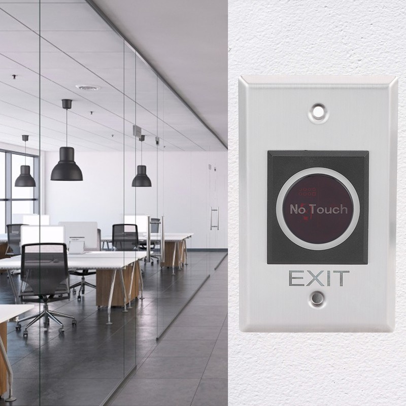 Infrared Sensor Switch NonTouch LED Backlight Button Access Control System