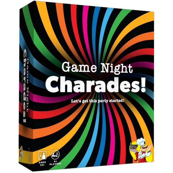 Game Night Charades - Party Charades Game - Contains 1120 Charades - Great Family & Party Game! 5 Categories - 1 Fun Game Night!