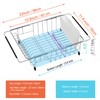 iPEGTOP Expandable Multifunctional Dish Drying Rack, Over The Sink, in