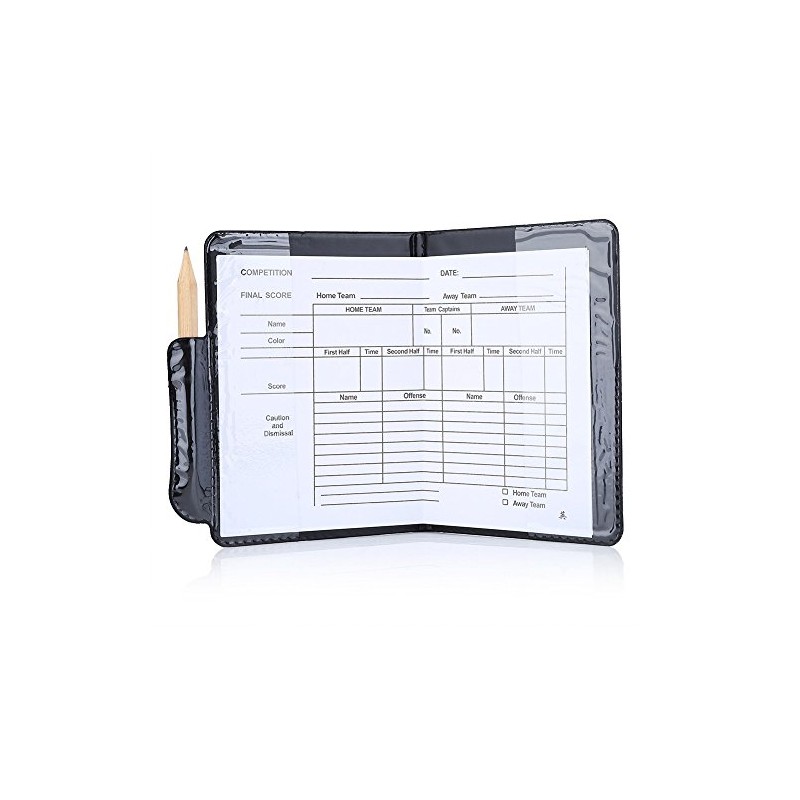 Soccer Referee Card, PVC Football Match Soccer Game Referee Notebook