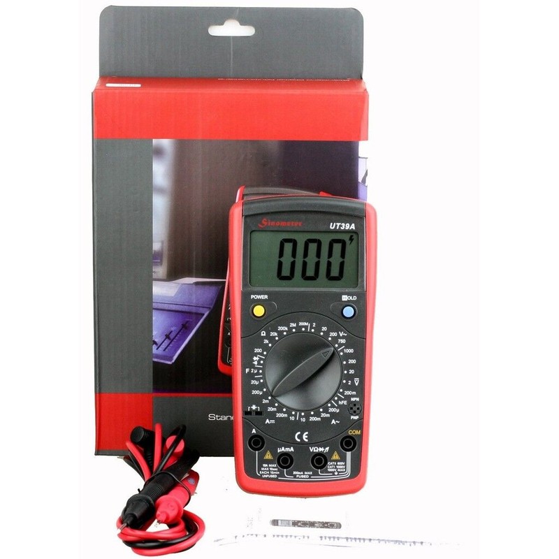 Sinometer New Sinometer UT39A AC DC Voltage Amp Ohm Meter