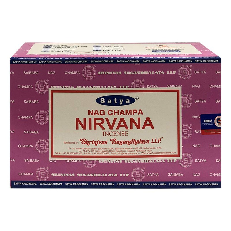 Nirvana Incense Sticks and Incense Stick Holder Bundle Insence Satya