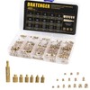 Pack of 402 Brass Threaded Inserts, M2 M2.5 M3 M4