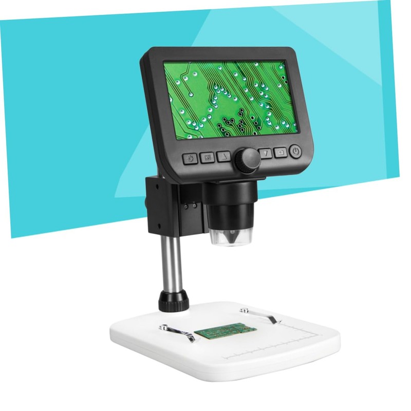 Operitacx Digital Microscope with Magnification Adjustable Bracket High Brightness Leds