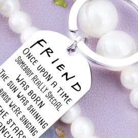 Friendship Gifts Best Friend Keychain - Thank You Gift To Best Friend Soul Sister Keychain Gift for College Going away Gift Long Distance Friendship Keychain Women Men Christmas Birthday Valentine