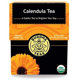 Buddha Teas Organic Calendula Flower Tea - OU Kosher, USDA Organic, CCOF, 18 Bleach-Free Tea Bags