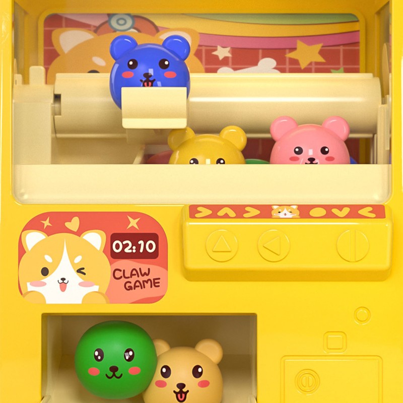 Mini Doll Claw Machine Emulational Music Light Doll Grabber Machine
