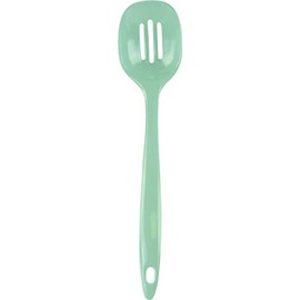 Reston Lloyd Melamine Slotted Spoon Kitchen Utensil, Premium Quality Utensil with Heat Resistant Ergonomic Handle, Durable BPA-Free Plastic, 11.5 inch long, One Piece,