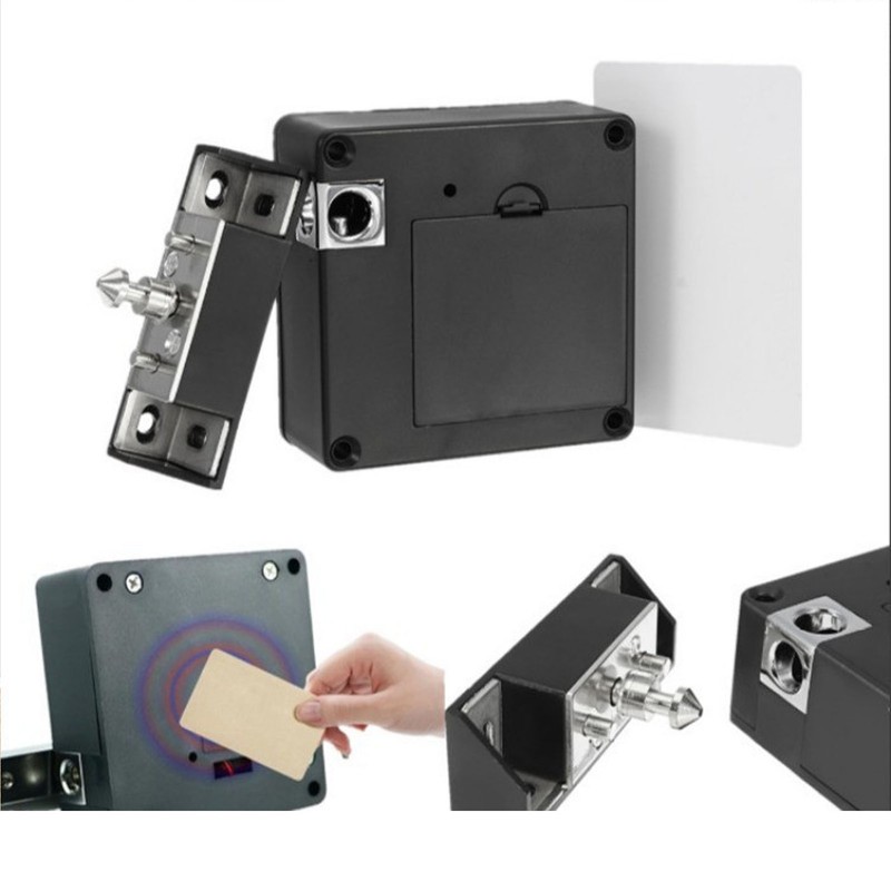 Hidden NFC Lock Electronic Drawer Locks Invisible Cabinet Lock Punch