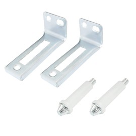 ITROLLE 2PCS Bifold Door Hardware Mellbree Bi-fold Closet Door Hardware Repair Tool Kit Door Bottom Pivot and Support Metal Plate with 2PCS Screws