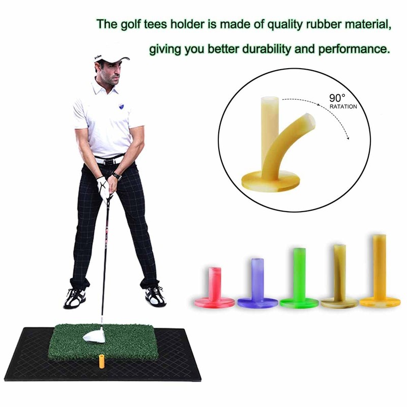 zalati Golf Tees 6pcs Golf Top Holder Stand Rubber for