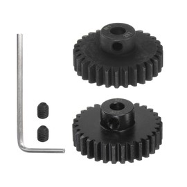 HARFINGTON Mod 1 M1 Pinion Motor Gear Set 2pcs 29T 30T Fit 5mm RC Motor Shaft M1 Pitch Gears for RC Car, with Hex Key