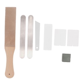 Leather Stropping Kit Complete Tools Double Sided Leather Paddle Honing Strop Set for DIY Leather Crafting Honing Set 1