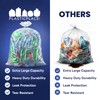 Plasticplace 65 Gallon Trash Bags │ 2.7 Mil │ Clear