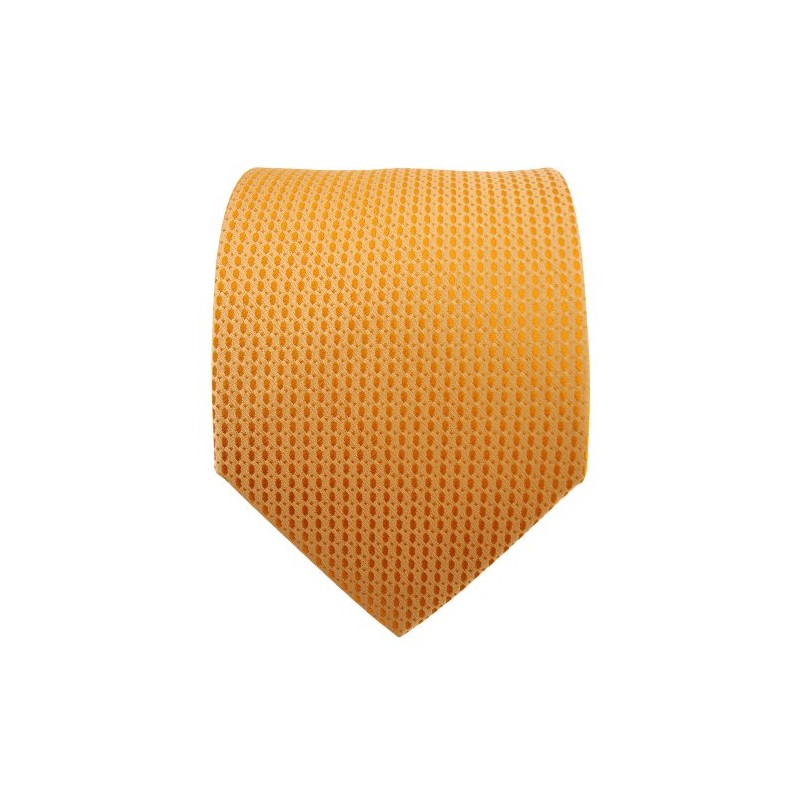 TigerTie Satin Silk Tie Yellow Daffodil Yellow Dark Yellow Patterned