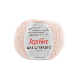Katia Basic Merino Wool – Colour: Pink Claro (87) – 50 g / Approx. 120 m
