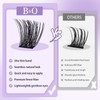 B&Q Wispy Lash Cluster B19 Eyelash Cluster 156PCS Cluster Eyelash