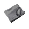 Harriton 12.7 oz. Polyester Fleece -Pill Blanket, Charcoal, One Size