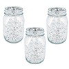 Silver Mercury Glass Mason Jars (bulk set of 12) Wedding