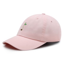 JPAK Bean Sprouts Premium Dad Hat Embroidered Baseball Cap Plant Light Pink