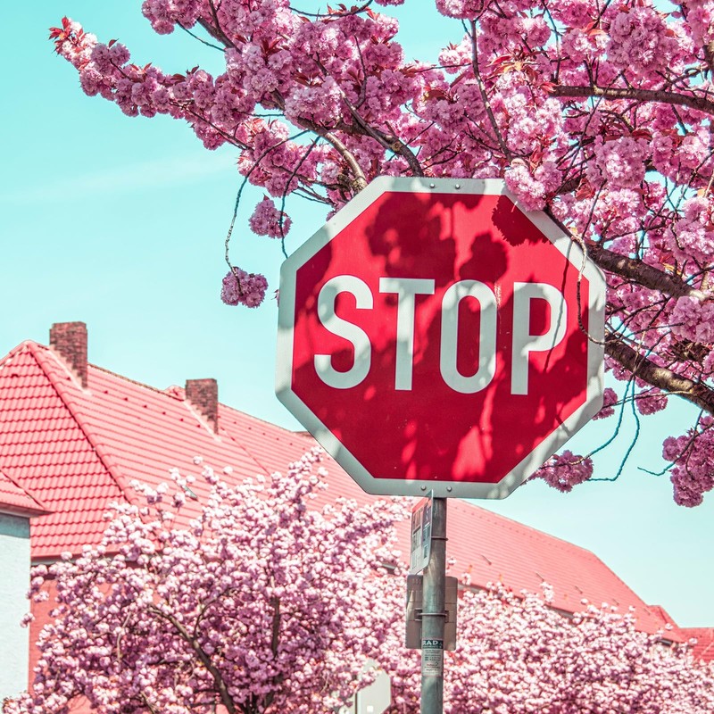 sourcing map 4pcs Stop Sign 12" x 12" Warning Reflective